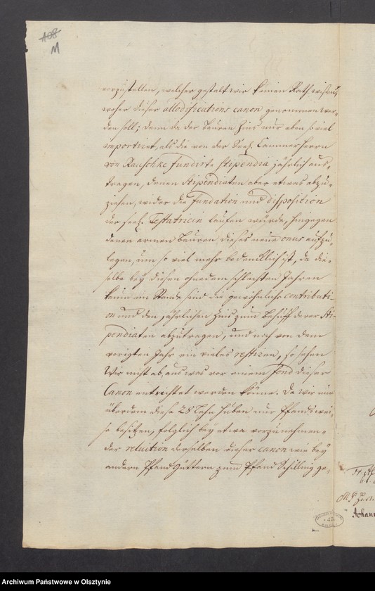 image.from.unit.number "Eisenbart [Eisenbarth], H. [Haupt] A. [Amt] Brandenburg [Pokarmin]. Acta das Gesuch der Universität um Niederschlagung des Allodificationscanons"