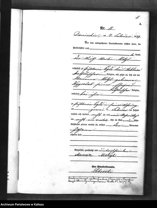 Obraz 14 z jednostki "[Księga urodzeń]"