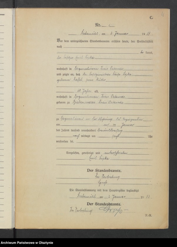 image.from.unit.number "Sterbe-Neben-Register Nr 1 - 41"