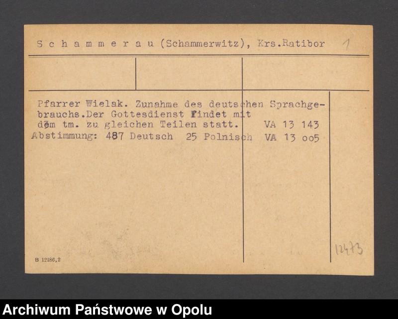 Obraz 3 z jednostki "Schammerau (Schammerwitz), Krs. Ratibor"