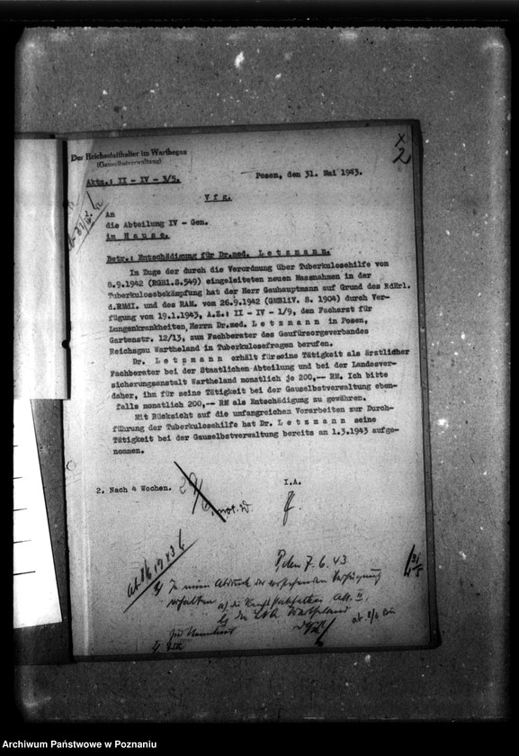 Obraz 5 z jednostki "Bestellung eines Tuberculosensachberaters."