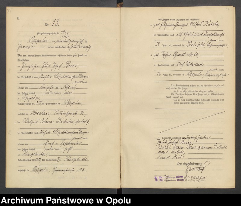 Obraz 16 z jednostki "[Rejestr Małżeństw] 1928 Nr 1-248"