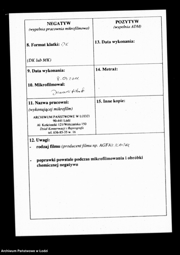 Obraz 3 z jednostki "Akta tyczące się regulacji i melioracji miasta Łodzi"