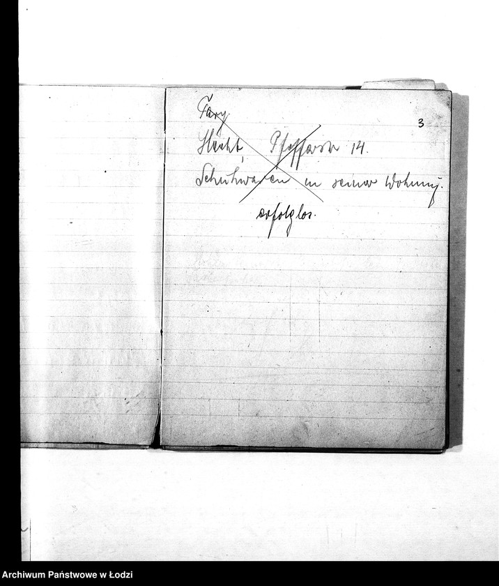 Obraz 6 z jednostki "Verstecktes Judengut [Nazwiska i adresy Żydów ukrywających dewizy, kosztowności, futra i inne]"