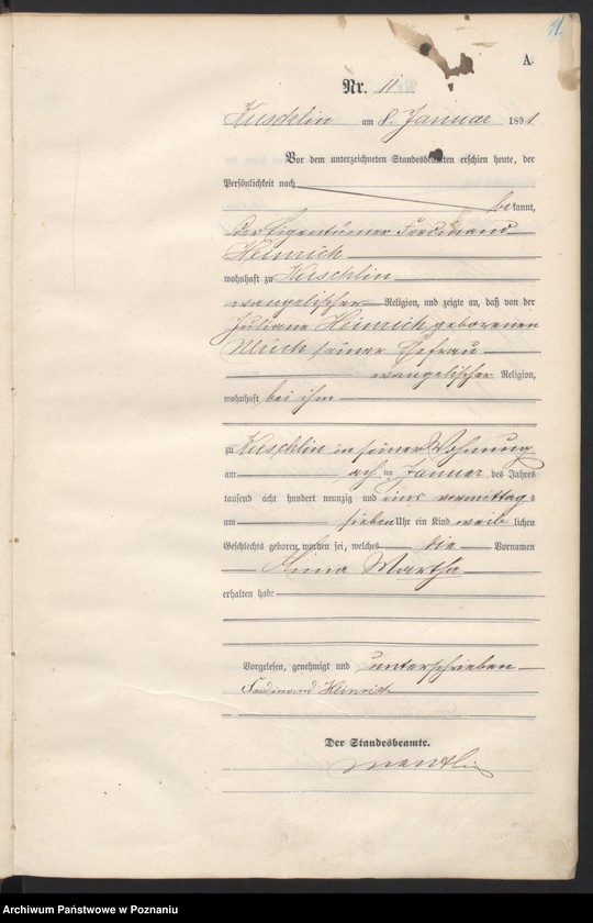 Obraz 14 z jednostki "Księga urodzeń"