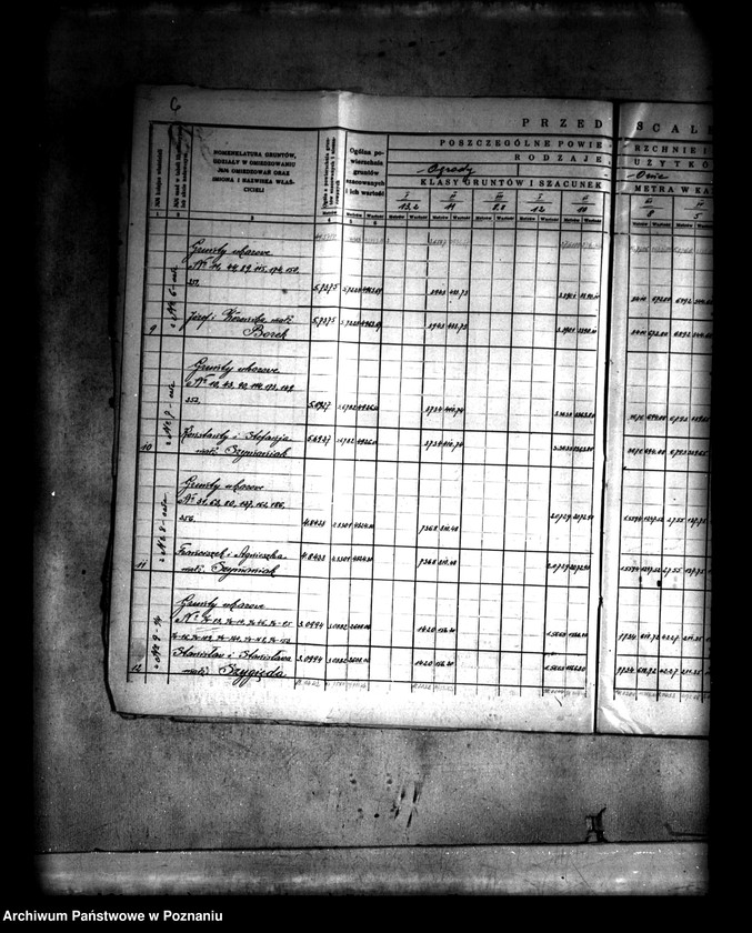 Obraz 9 z jednostki "Szczegółowy rejestr pomiarowo-szacunkowy wsi Spławie powiatu konińskiego przed scaleniem"