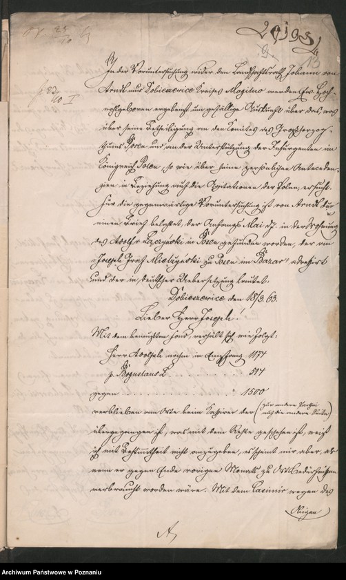 Obraz 17 z jednostki "A. betr. den Gutsbesitzer Stanislaus von Arndt, Johann von Arndt Landschaftsrat aus Dobieszewice"