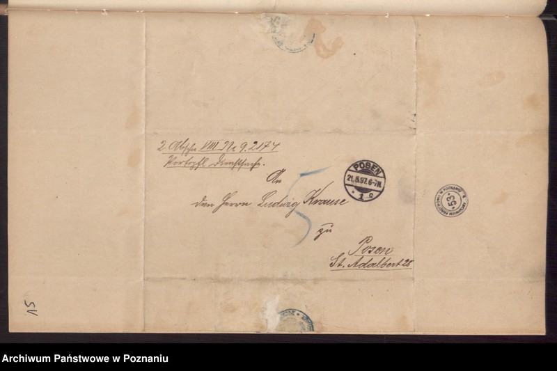 Obraz 17 z jednostki "Die von den Verlobten beigebrachten Urkunden zur Eheschliessung pro 1897"