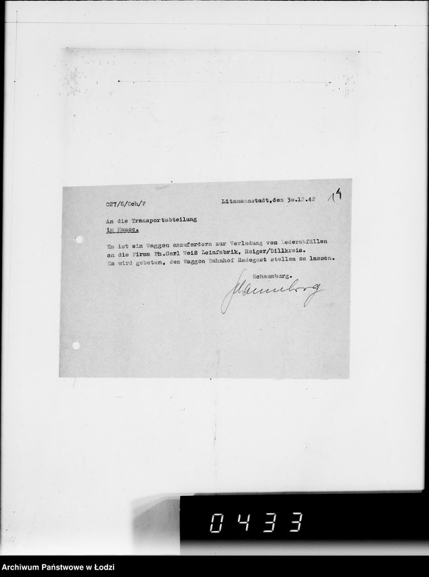 Obraz 18 z jednostki "Ausgehende Tagescopien I 101"