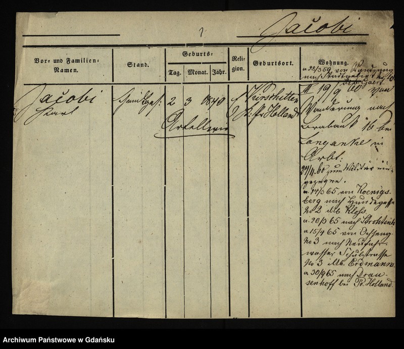 image.from.unit.number "Karty meldunkowe: Jacobi Karl - Jacoby"