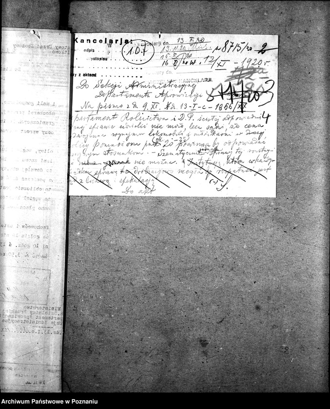 Obraz 8 z jednostki "Sprawy szczegółowo-administracyjne Maszyny rolnicze - korespondencja"