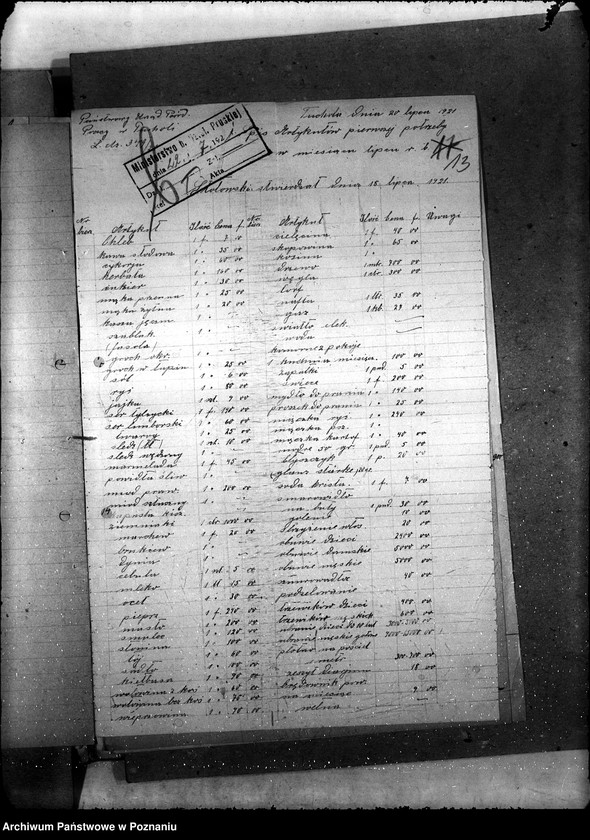 Obraz 17 z jednostki "Ochrona Pracy [wykaz cen artykułów pierwszej potrzeby z terenu Pomorza]"