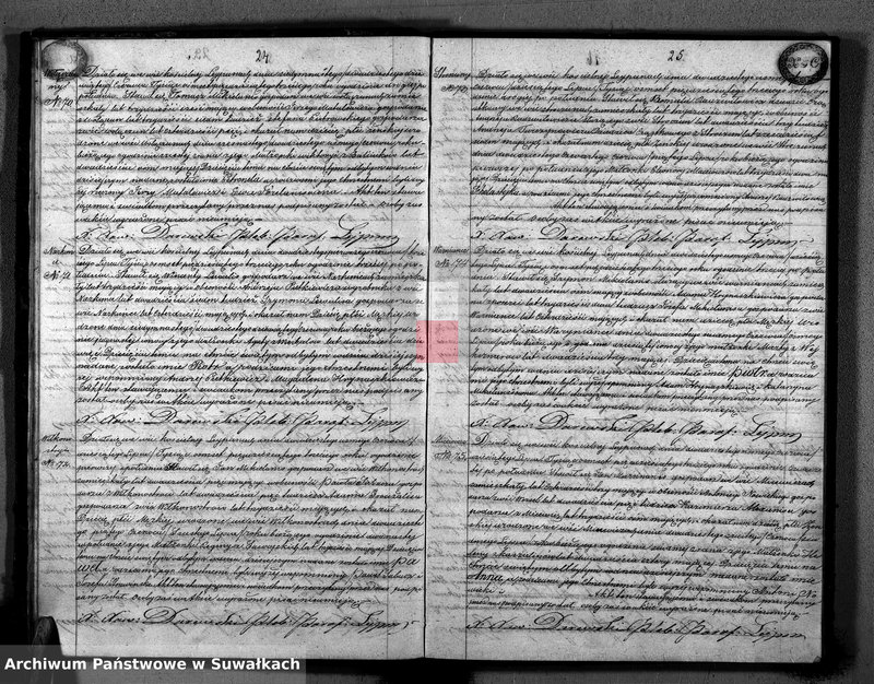 image.from.unit.number "Duplikat aktów urodzenia małżeństw zejscia Parafii Lejpuny R. 1853"