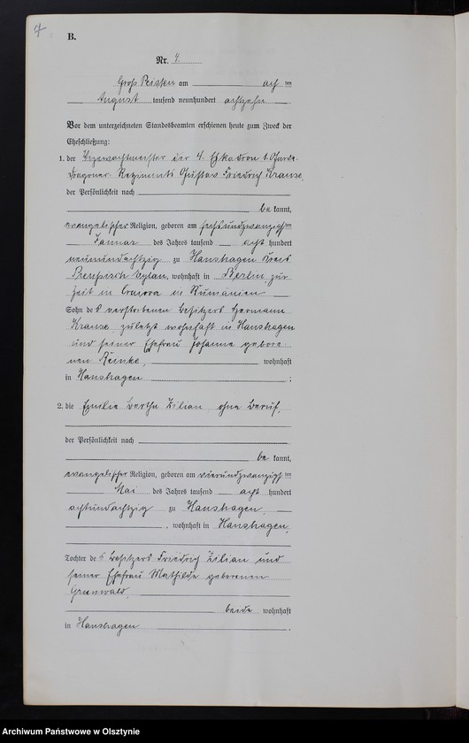 image.from.unit.number "Heiraths-Neben-Register Nr 1 - 5 [ Księga małżeństw - wtóropis ]"