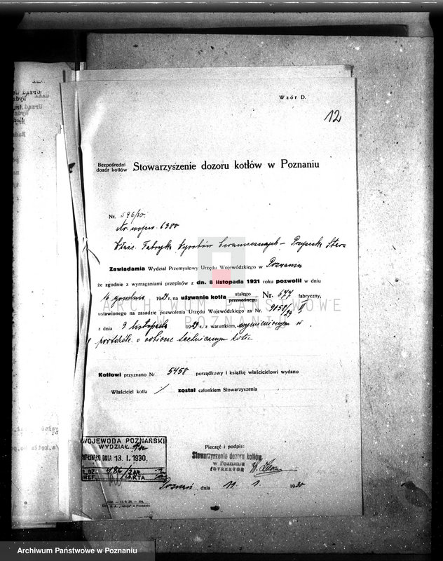 Obraz 18 z jednostki "Fabryka wyrobów ceramicznych Przysieka Stara pow kościański n woj. kotła 6380"