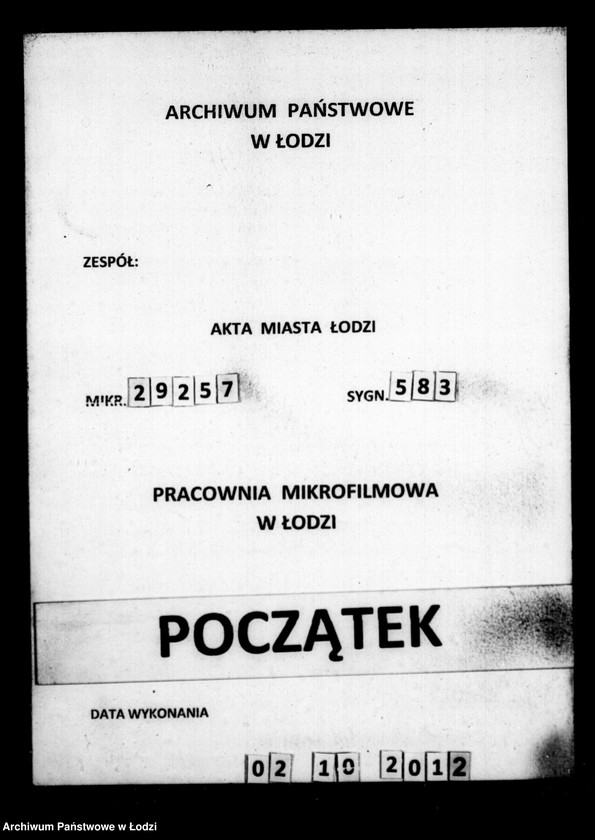 Obraz 1 z jednostki "Akta w przedmiocie cen targowych"