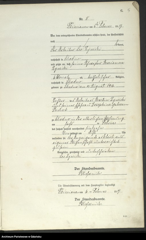 Obraz 8 z jednostki "Księga zgonów"