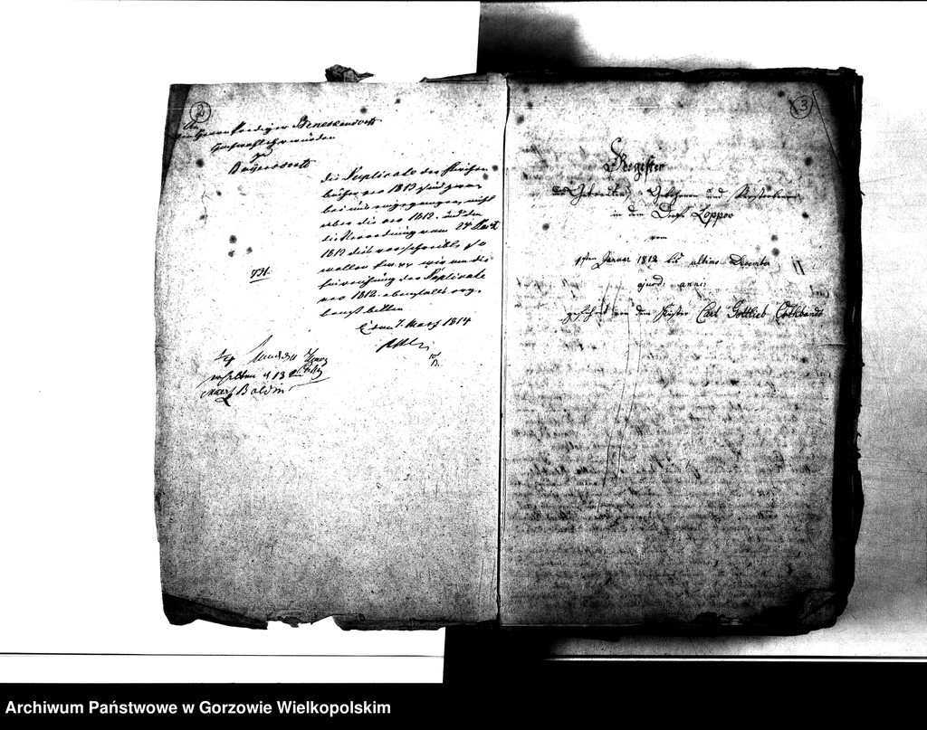 image.from.unit.number "Duplikate der Kirchenbücher von der Parochie Beyersdorf: Beyersdorf (Baczyna), Zanzin (Santocko), Loppow (Łupowo), Neuendorf (Chróścik)"