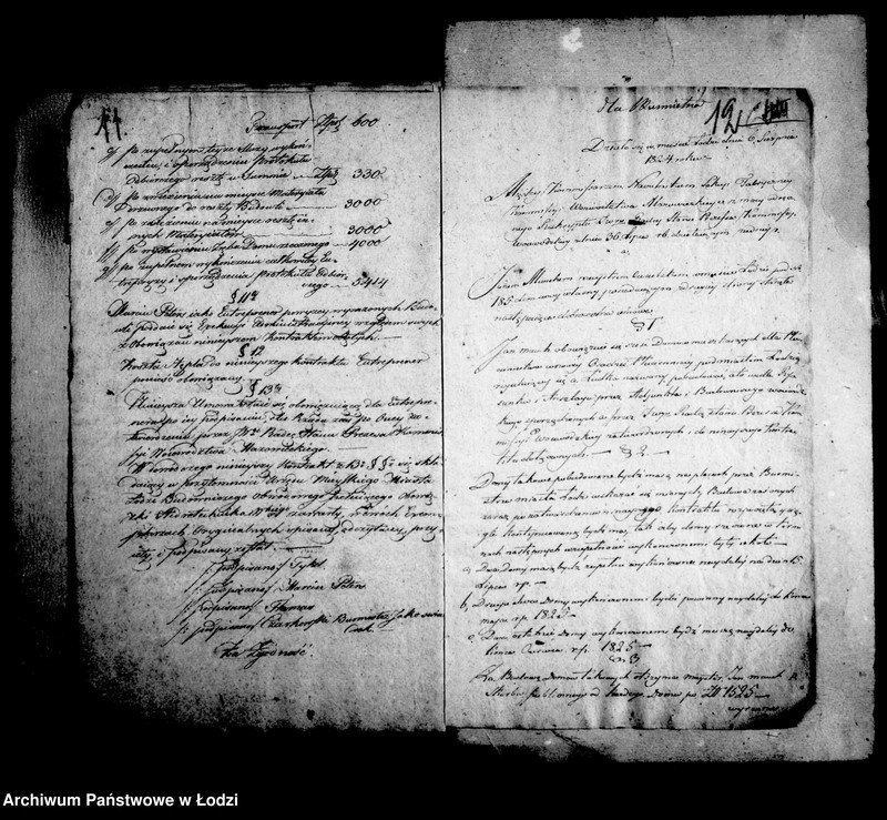 Obraz 12 z jednostki "Akta tyczące się urządzenia bielnika 1824"