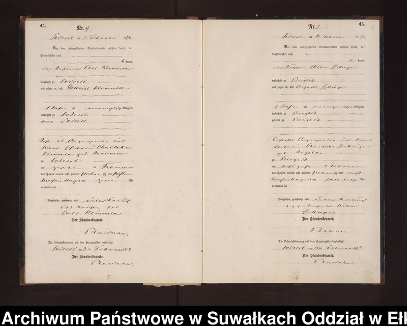 image.from.unit.number "Sterbe-Neben-Register des Preussischen Standes-Amtes Neuhoff Kreis Loetzen"