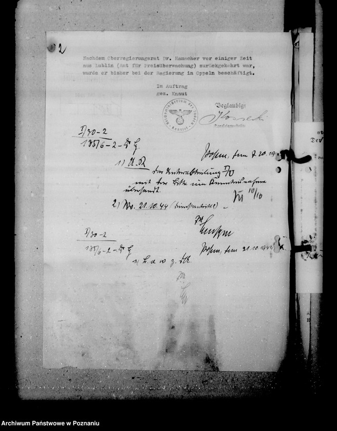 Obraz 6 z jednostki "Ernennung der Beamten"