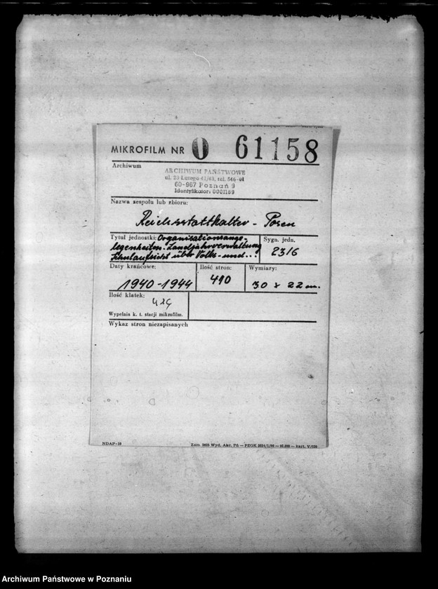 Obraz 2 z jednostki "Organisationsangelegenheiten. Landjahrverwaltung. Schulaufsicht über Volks- und Haupt- Schulen. Tätigkeitsbericht der Berufs- und Fachschulen"