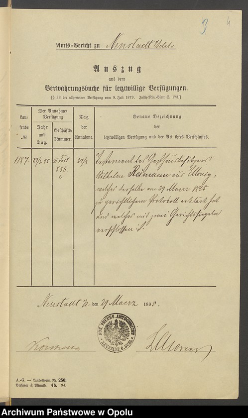 image.from.unit.number "Testament des Gasthausbesitzers Wilhelm Reimann zu Elsnig"