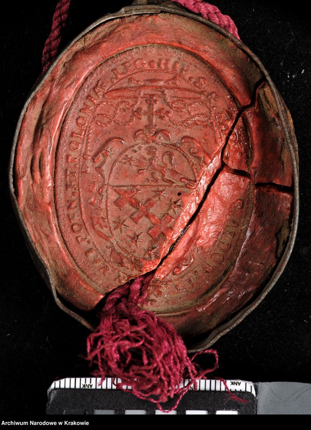 image.from.unit.number "Hipolit Aldobrandini, kardynał prezbiter tytułu św. Pankracego, nuncjusz papieża Sykstusa V na Królestwo Polskie, za zezwoleniem Stolicy Apostolskiej zatwierdza statuty,"