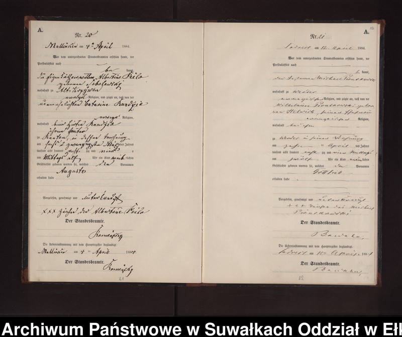 image.from.unit.number "Geburts-Neben-Register des Preussischen Standes-Amtes Neuhoff Kreis Loetzen"