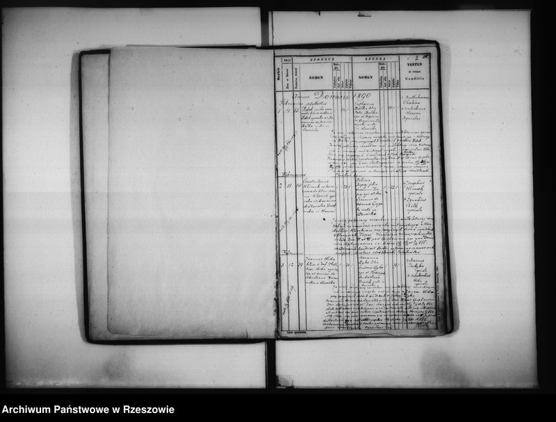 Obraz z jednostki "Księga małżeństw - Łowisko"