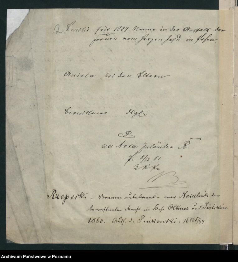 Obraz 7 z jednostki "A. betr. Familie Rzepecki /vermutlich/"