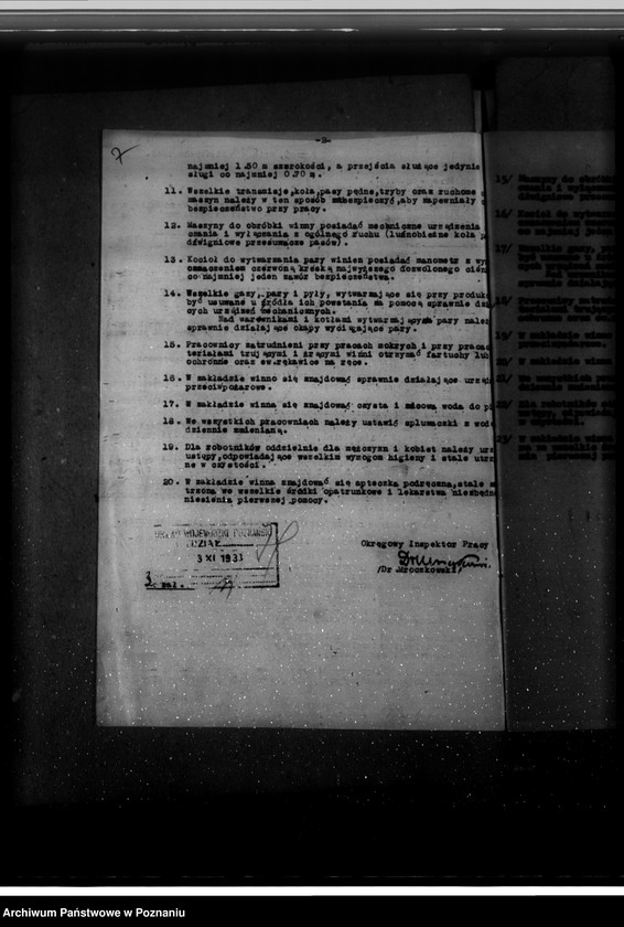 Obraz 11 z jednostki "Zatwierdzenie projektu rządzenia zakładu przemysłowego /Laboratorium Medyczno-Weterynaryjne "Medwet"/ w Poznaniu Fr. Nowakowskiego"