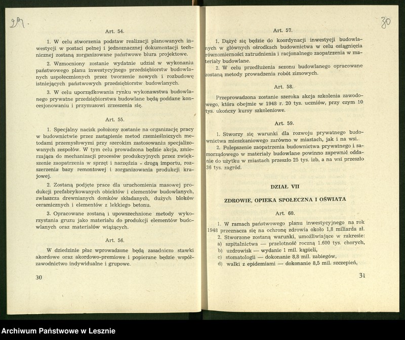Obraz 19 z jednostki "[Projekty planów gospodarczych]"