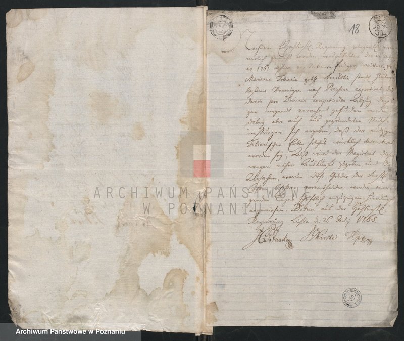 Obraz 16 z jednostki "Korespondencja, zarządzenia, wyroku władzy zwierzchniej miasta Leszna tj. Ant. Sułkowskiego i jego urzędników w sprawach administracyjno - porządkowych, finansowych i spornych; język niemiecki"