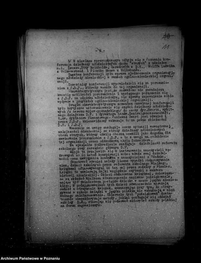 Obraz 15 z jednostki "Sprawozdania z życia mniejszości narodowych za czas od 1 stycznia do 30 kwietnia 1938 r."