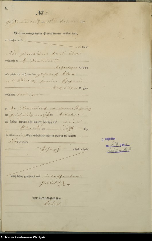 image.from.unit.number "Haupt-Geburts-Register Nr 1 - 30"