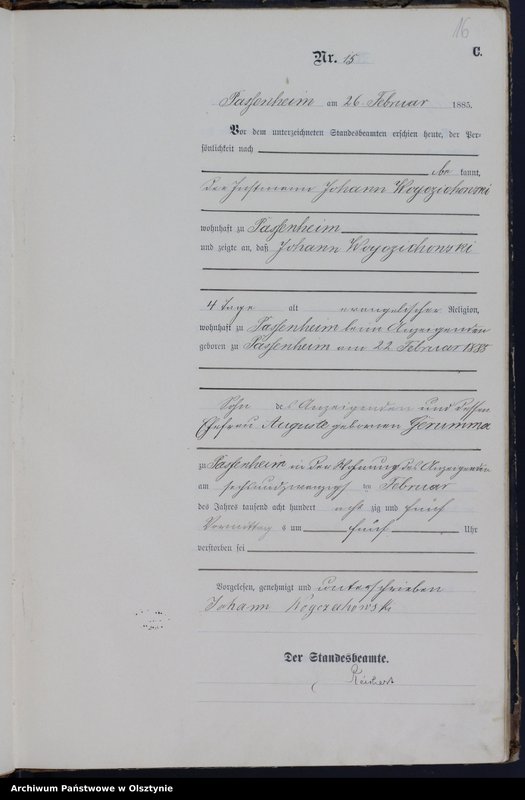 image.from.unit.number "Sterbe-Haupt-Register Nr 1 - 101"