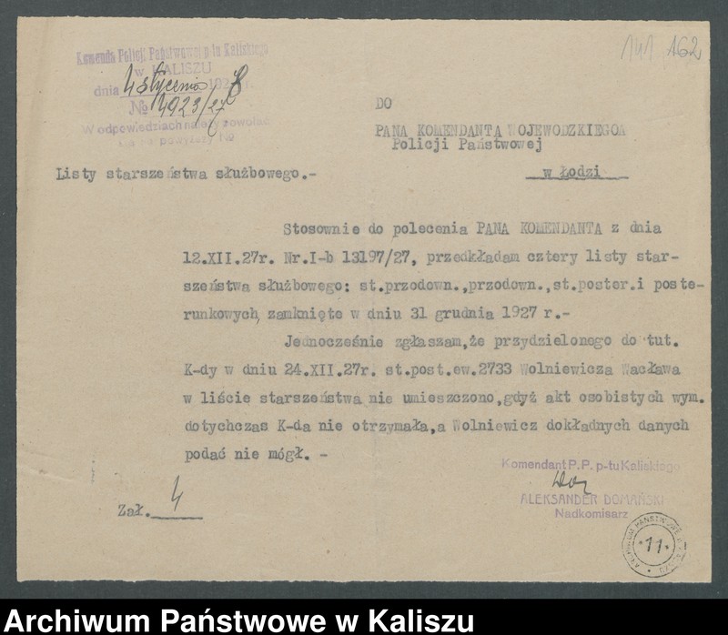 Obraz 5 z kolekcji "Kaliska Policja i policjanci w II Rzeczypospolitej"