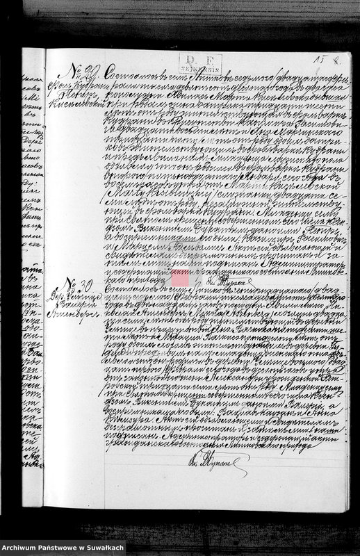 Obraz 18 z jednostki "Duplikat aktov graždnskago sostojanija Liškovskago Rimsko- Katoličeskago Prichoda, o rodivšichsja, brakosočetavšichsja i umeršich za 1910 god"