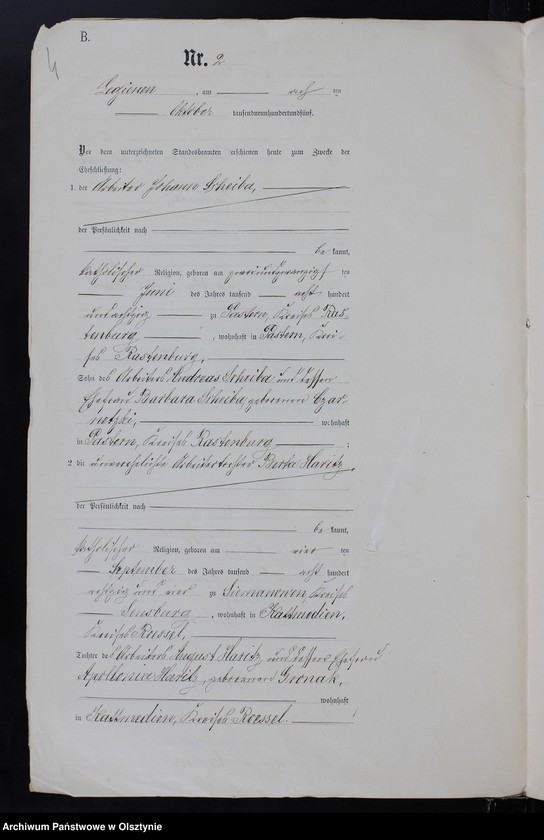 image.from.unit.number "Heiraths-Neben-Register Nr 1 - 9"