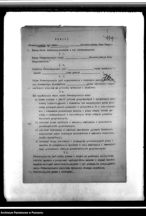 Obraz 5 z jednostki "Statut i instrukcje"