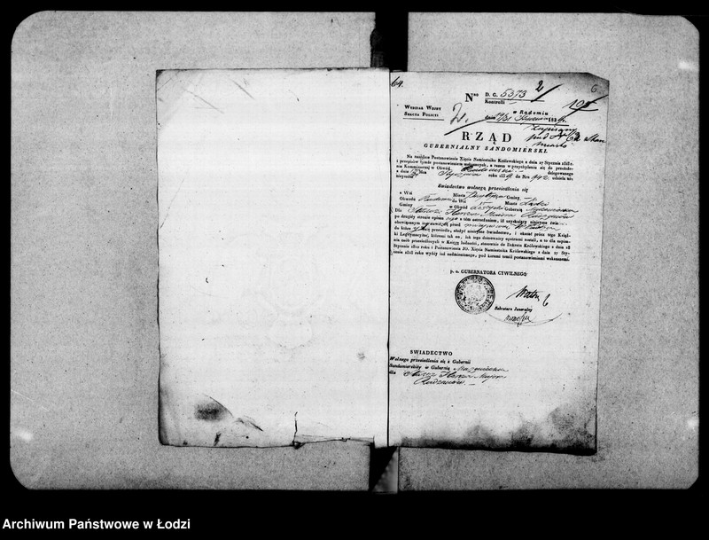 Obraz 8 z jednostki "Akta tyczące się przesiedlenia"