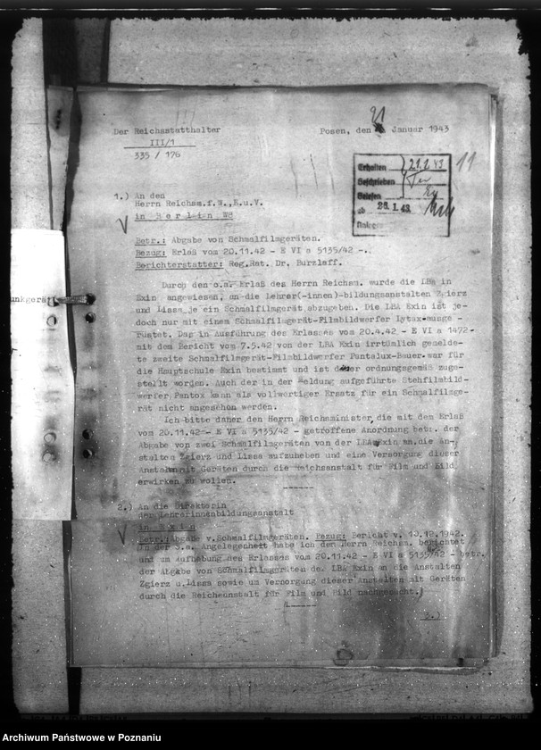 Obraz 15 z jednostki "Ausstattung mit Lehrmitteln der Lehrerbildungsanstalten"