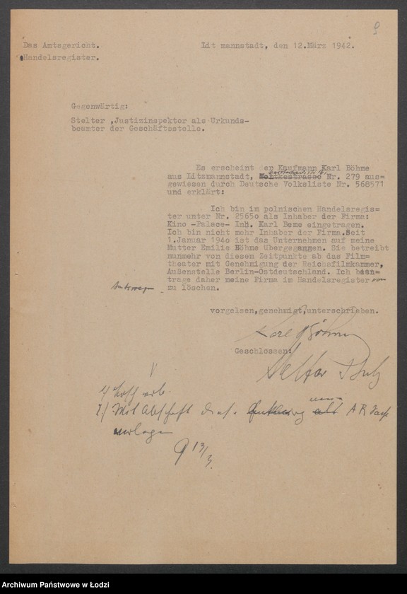 Obraz 11 z jednostki "Karol Beme Kino „PALACE“"