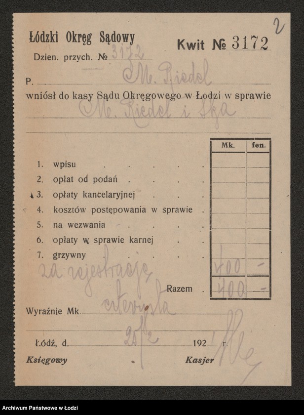Obraz 4 z jednostki "Maurycy Riedel- sprzedaż chemikali i farb"