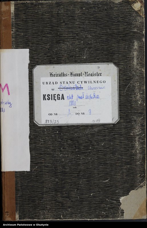 image.from.unit.number "Heiraths-Haupt-Register nr 1 - 9"