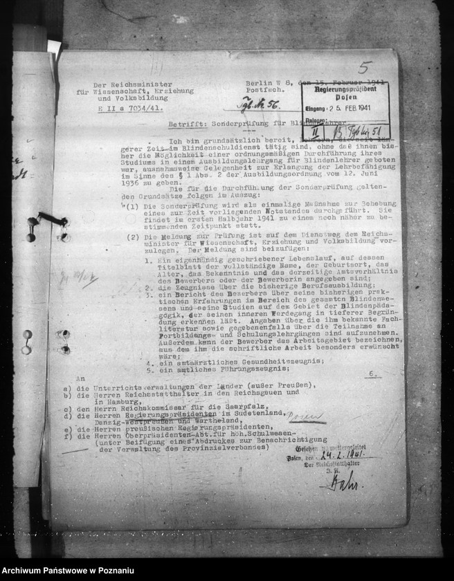 Obraz 9 z jednostki "Blinden- und Gehörlosen- Unterricht. Hilfsschulen. Hebammenvorschule"