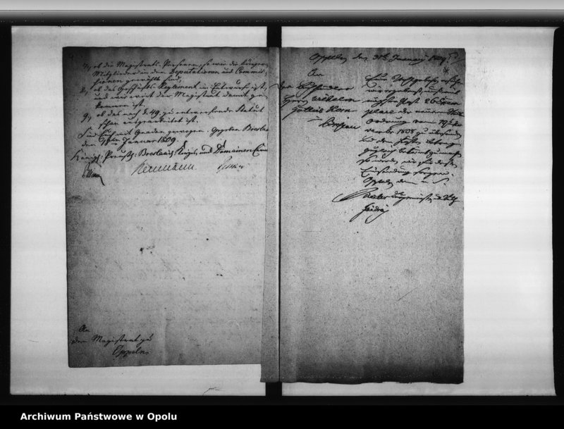 Obraz 8 z jednostki "Acta des Magistrats zu Oppeln von der Einfürung der neuen Städte - Ordnung von 19-ten November 1808. Von der Wahl der Stadtverordneten und des neuen Magistrats 1809"