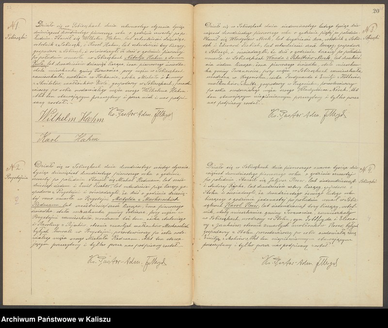 Obraz 17 z jednostki "Duplikat aktów stanu cywilnego urodzeń, zejść i ślubów. Akta zbiorowe małżeństw"