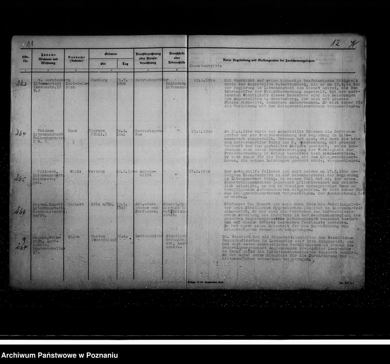 Obraz 14 z jednostki "Podania o odznaczenia dla urzędników z terenu działalności rejencji łódzkiej"